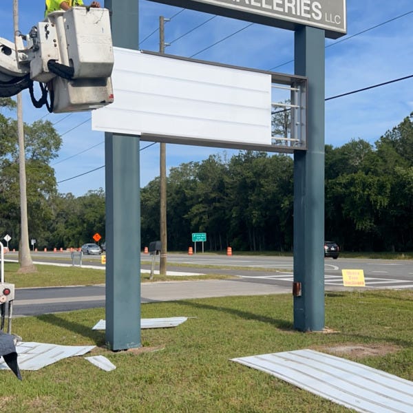 reader board install