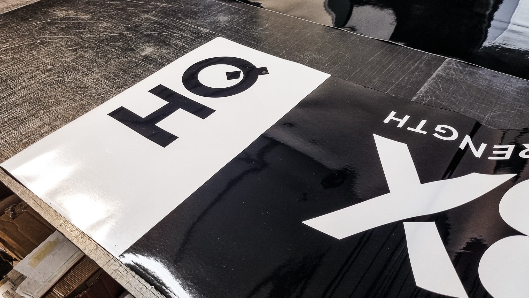 Signage Progress with UBX Milton