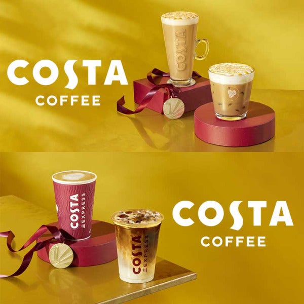 Costa Coffee's Golden Caramel Drinks Indulgent Elegance Inspired by