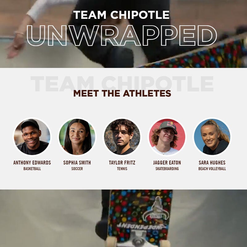 Chipotle Mexican Grill Celebrates American Athletes with Exclusive Menu Items and "Unwrapped" Video Series