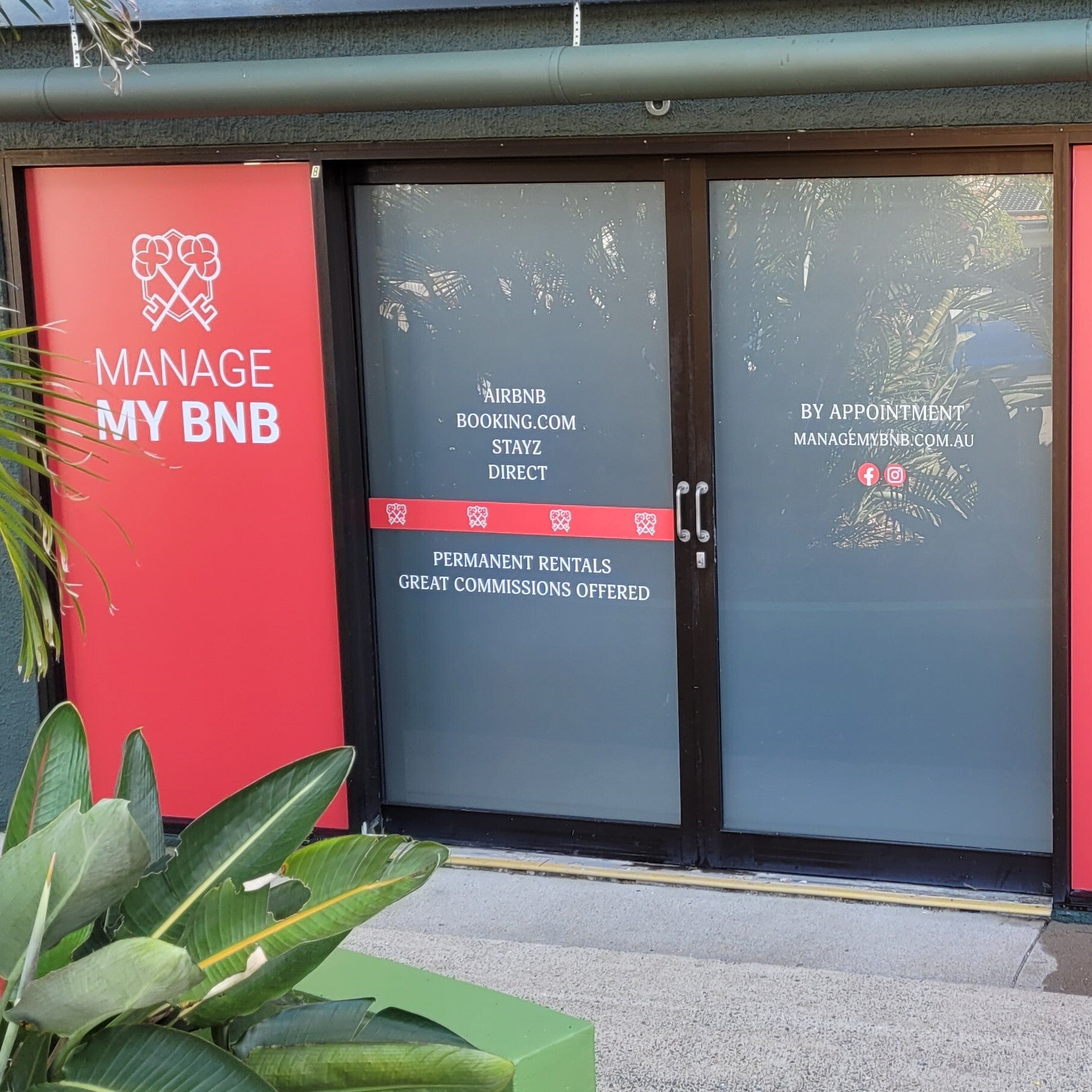 Window Graphics Manage My BNB - Signarama Burleigh