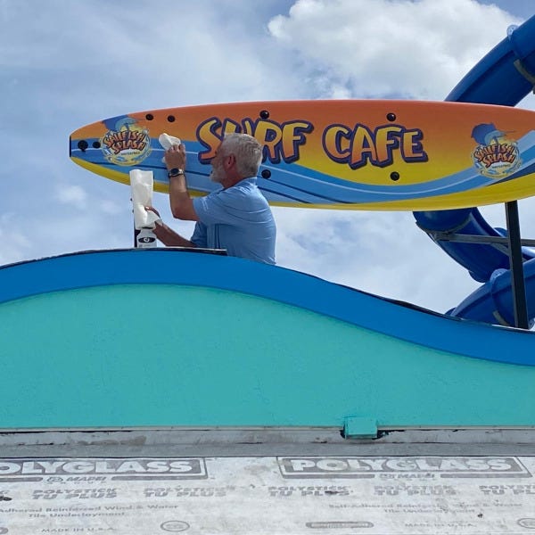 Surfboard Sign