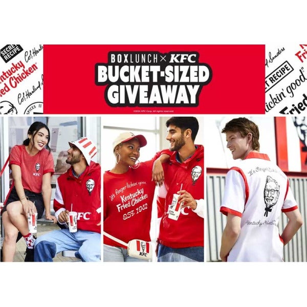 BoxLunch x KFC Collaboration: Finger Lickin' Fashion and Philanthropy Galore BoxLunch x KFC Collaboration: Finger Lickin' Fashion and Philanthropy Galore