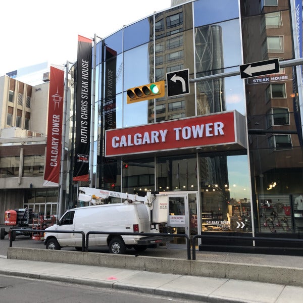 Calgary Tower Illuminated Channel Letters
