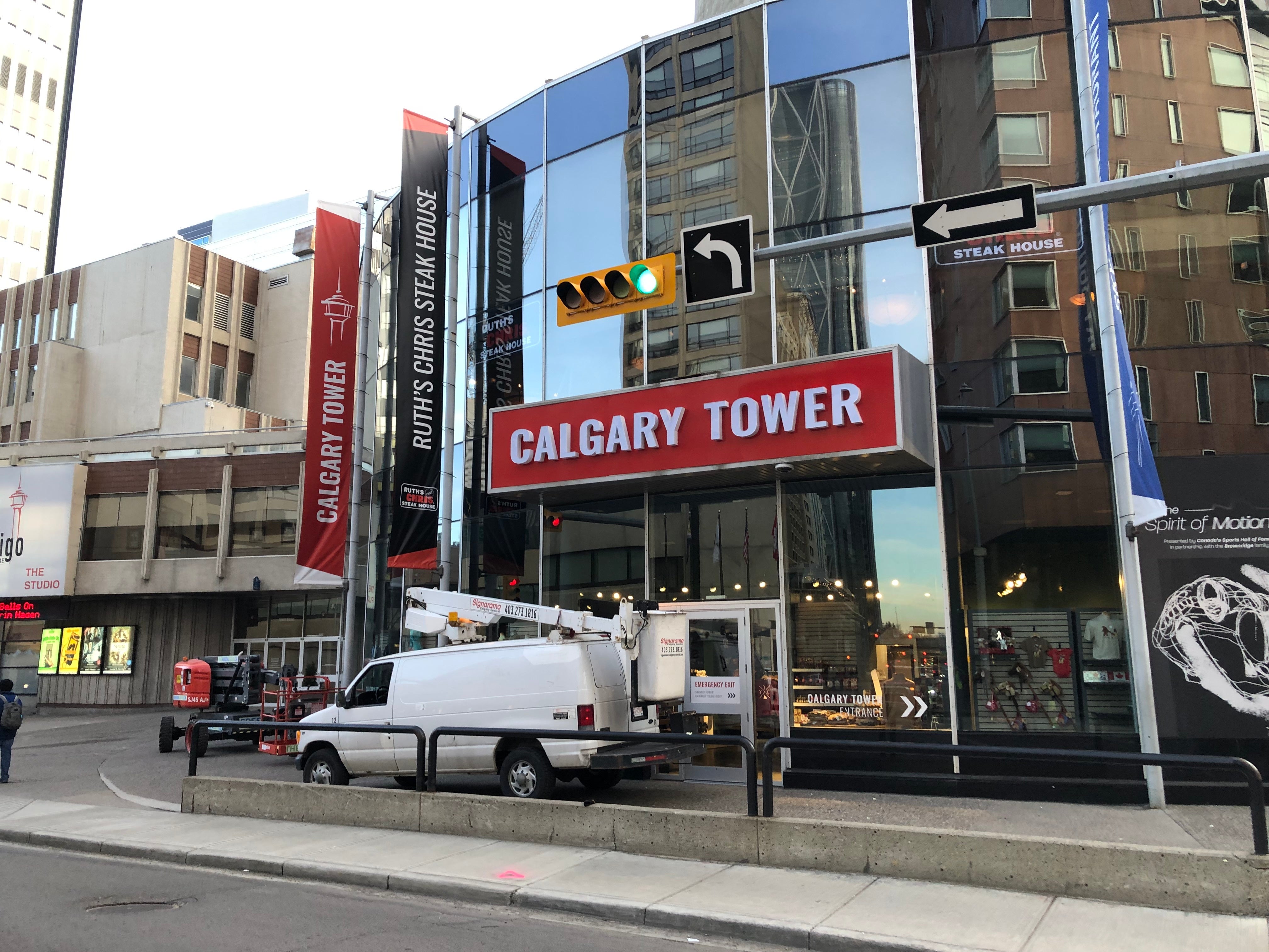 Calgary Tower Illuminated Channel Letters