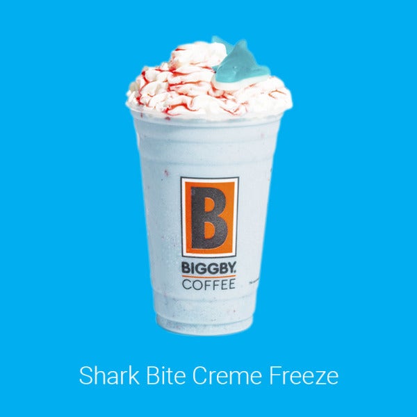 BIGGBY® COFFEE Unleashes Thrilling Shark Bite Creme Freeze Just in Time for Summer!