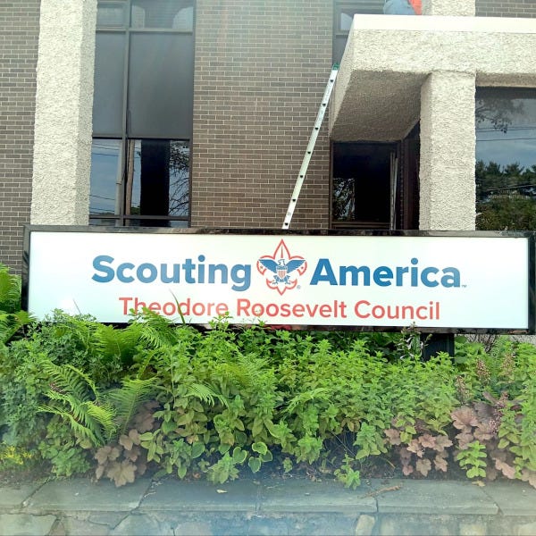 Digital graphics on Acrylic surface, Scouting America