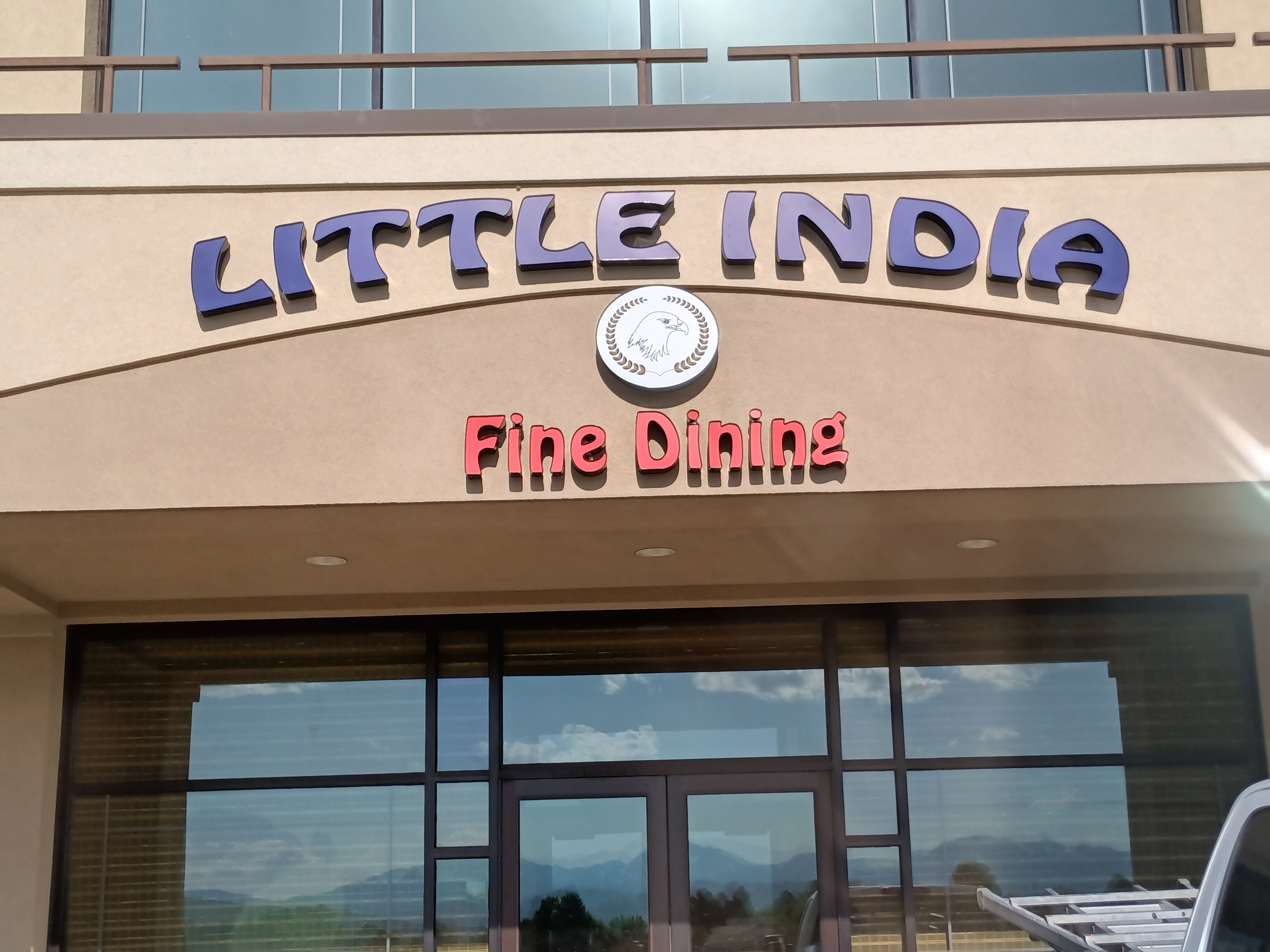 Illuminated Channel Letters • Awnings • Monument Sign • Frosted Vinyl • Door Vinyl Package • Alpine, Utah • Restaurant Industry • Little India