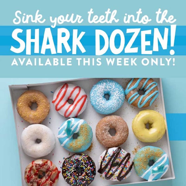 Sink Your Teeth into Duck Donuts' Limited-Time Shark Dozen: A Sweet Treat for a Safe Summer! Sink Your Teeth into Duck Donuts' Limited-Time Shark Dozen: A Sweet Treat for a Safe Summer!