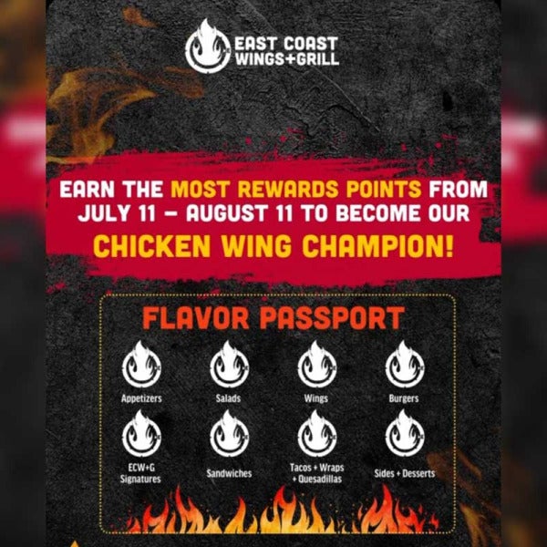 East Coast Wings + Grill's 'Chicken Wing Champion' Contest: A Clucking Good Time Awaits East Coast Wings + Grill's 'Chicken Wing Champion' Contest: A Clucking Good Time Awaits