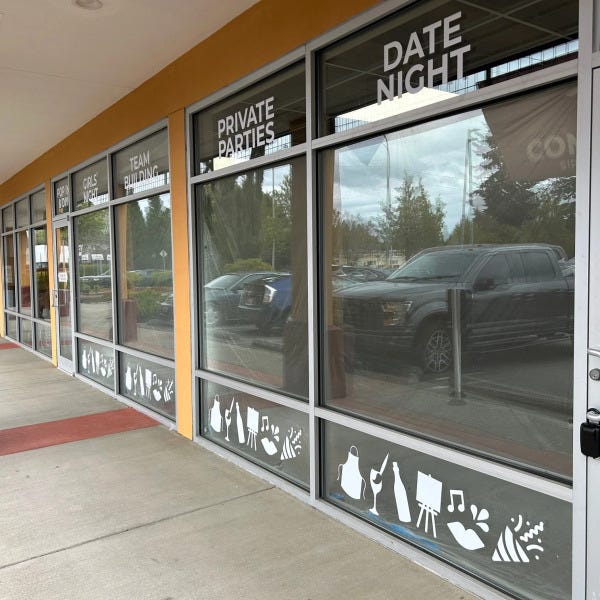 Painting with a Twist Exterior Window Graphics
