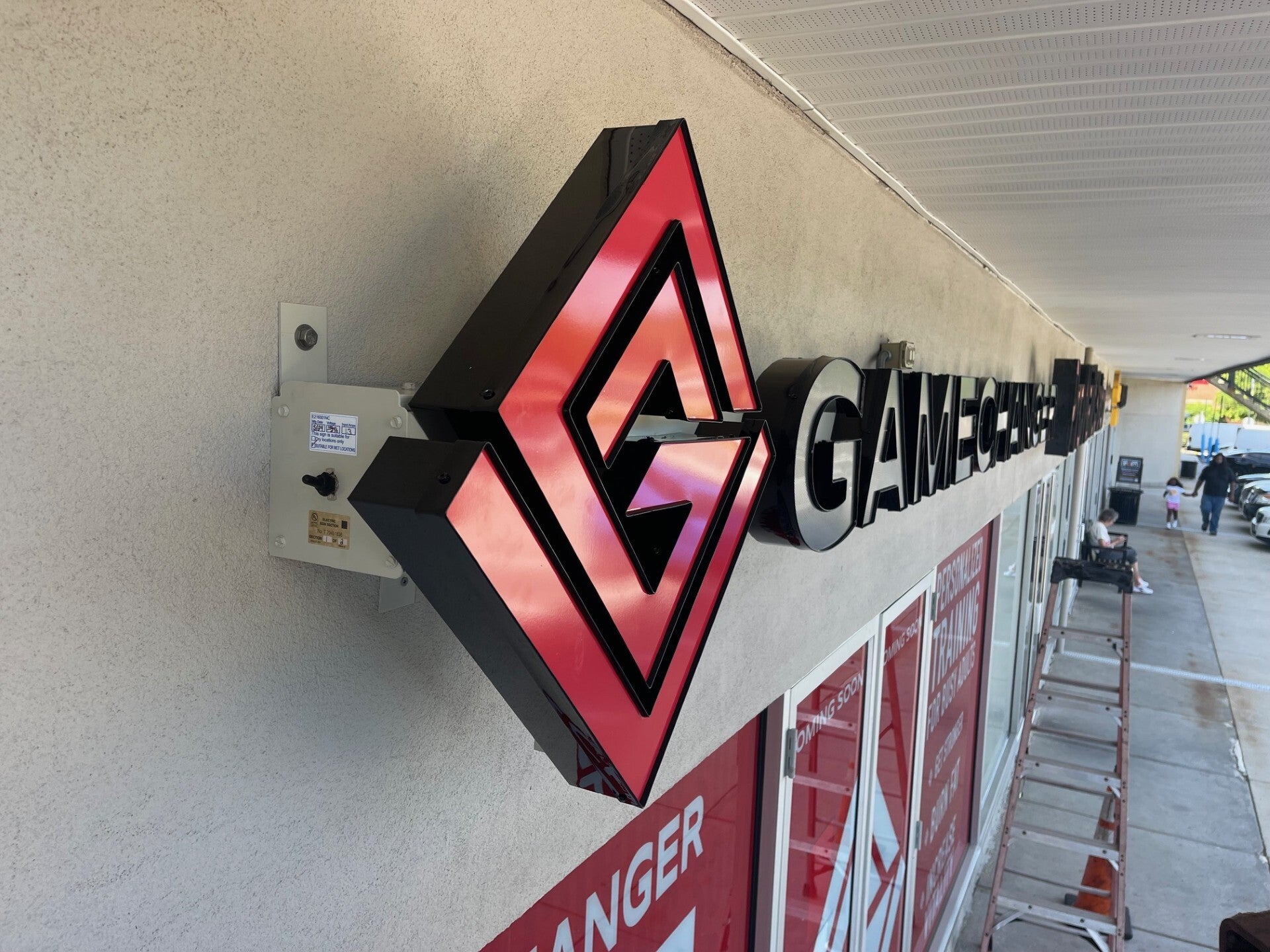 Gamechanger Raceway Mounted Channel Lettering