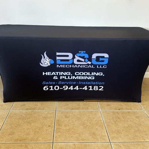 B&G Mechanical Table cloth