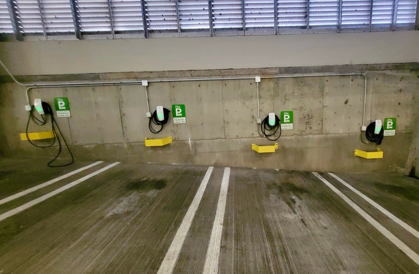 Custom Parking Signs - EV Parking Signs for Ridgepointe Corporate Center - Bellevue, WA