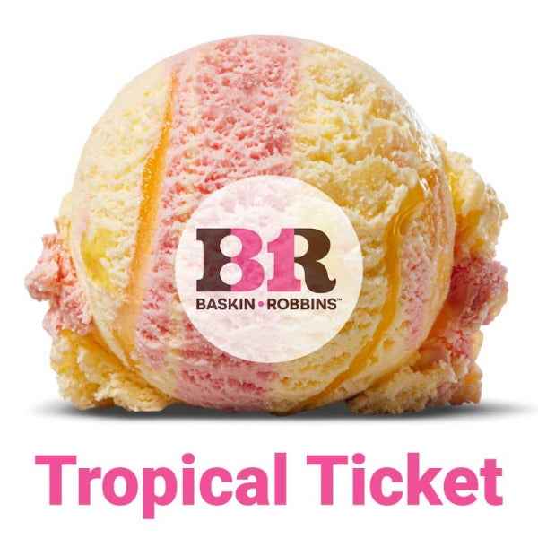 Get a Taste of the Tropics with Baskin-Robbins' New Tropical Ticket Ice Cream