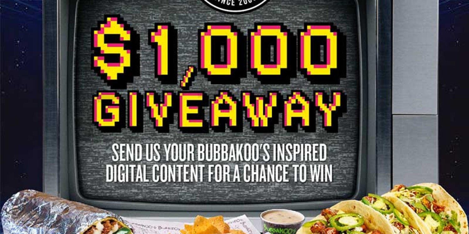 Bubbakoo's Burritos Sparks Social Media Frenzy with $1,000 Contest for Creative Fans Bubbakoo's Burritos Sparks Social Media Frenzy with $1,000 Contest for Creative Fans