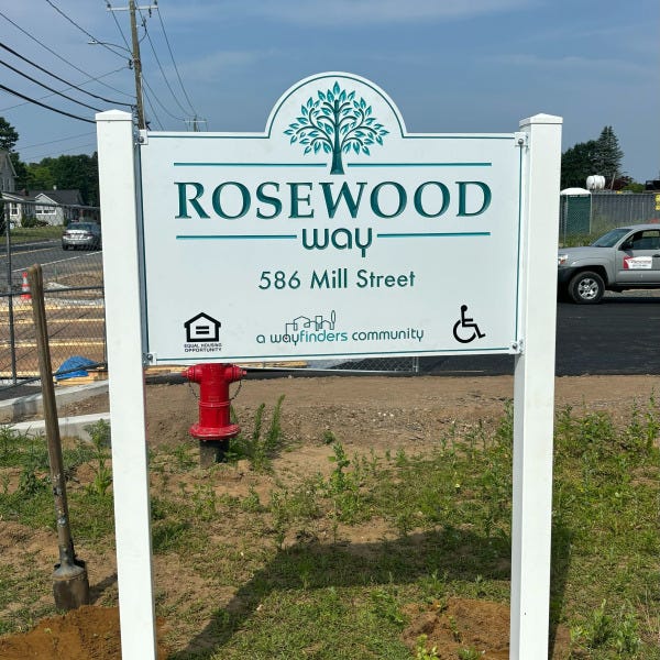 Rosewood Way Tower Sign