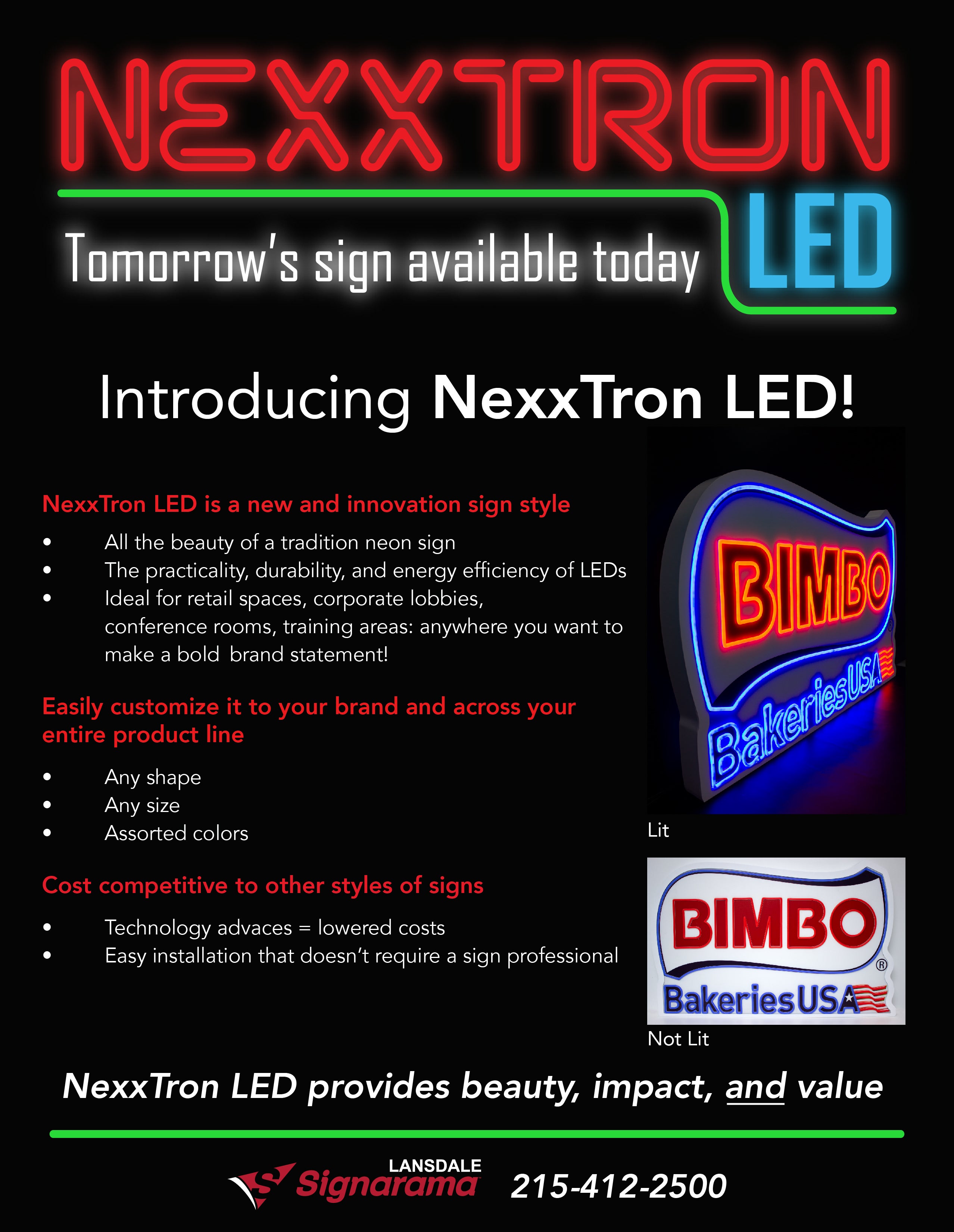 Introducing Nexxtron LED: Tomorrow's sign available today