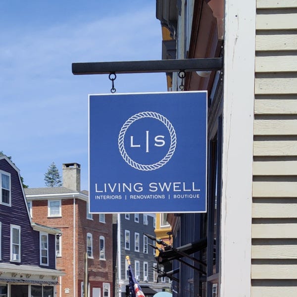 Hanging Sign - Living Swell - Marblehead