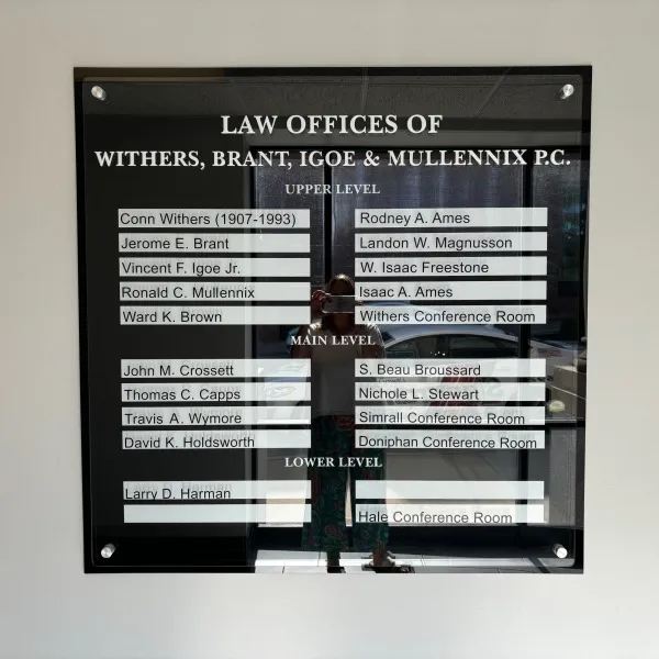 Office Directory Sign with Signarama Liberty