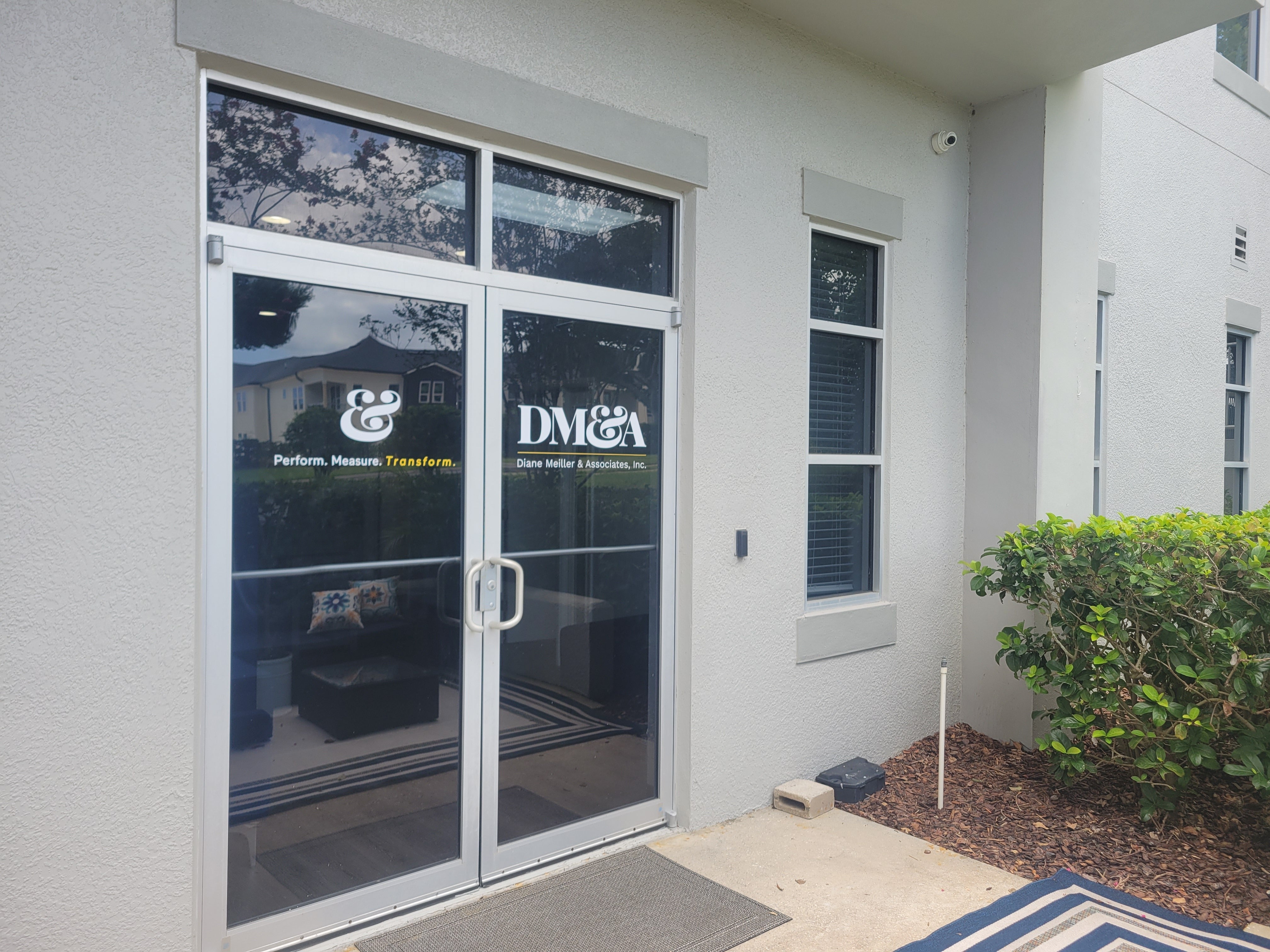 Window, Door, and Dimensional Lettering for Diane Meiller & Associates