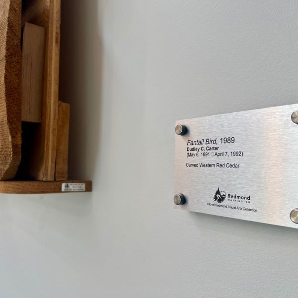 Custom Signs for Art Displays - Redmond Senior and Community Center, Redmond, WA