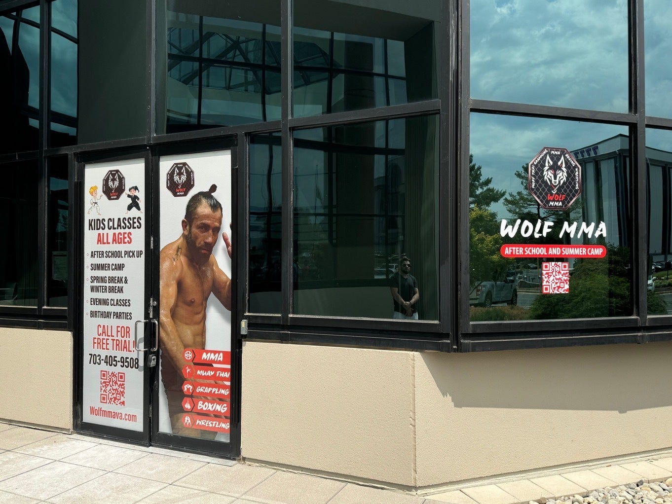 Stunning Window Graphics for Wolf MMA of Tyson’s Corner, VA