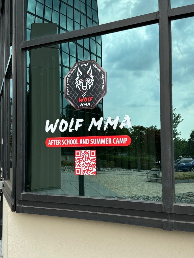 Stunning Window Graphics for Wolf MMA of Tyson’s Corner, VA