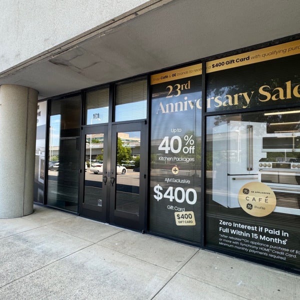 Celebrate AJ Madison’s 20+ Years with Stunning Window Graphics by Signarama Tysons Corner | Anniversary Sale