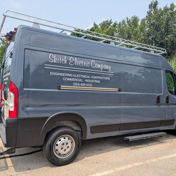 Skitch Van Passenger Vinyl Door Decal