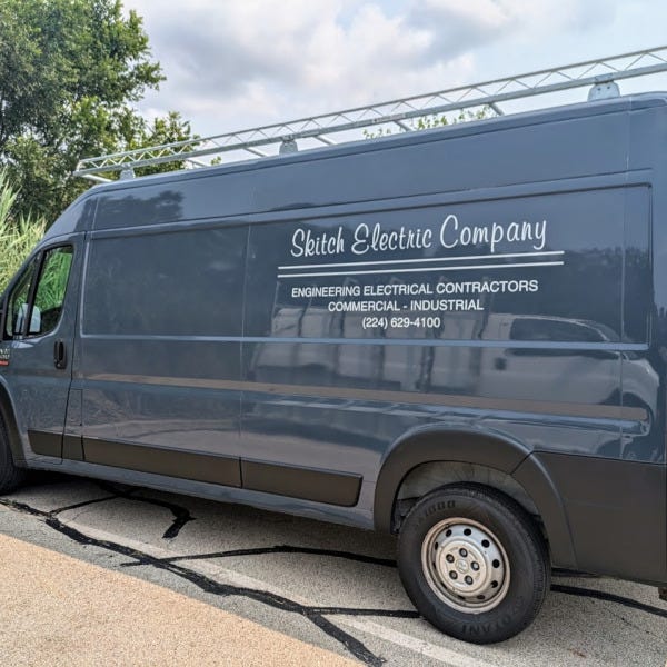 Skitch Van Driver Vinyl Door Decal