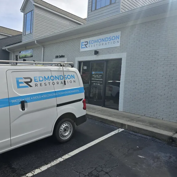 Edmonson Restoration Building Sign and Window Graphics