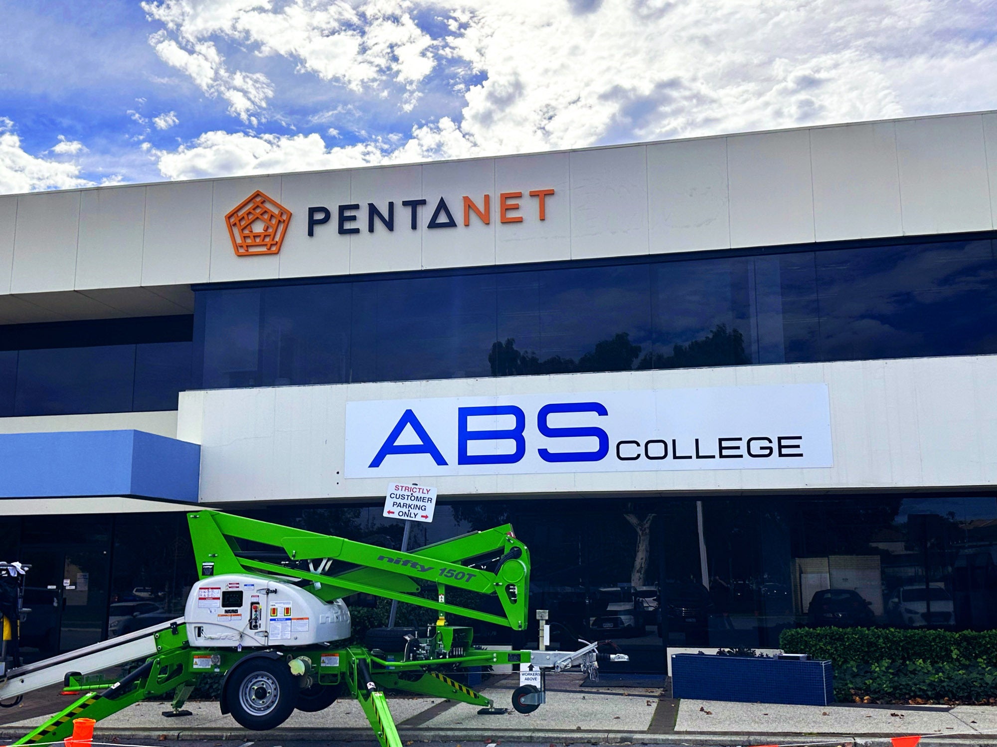 Pentanet Illuminated Building Signage