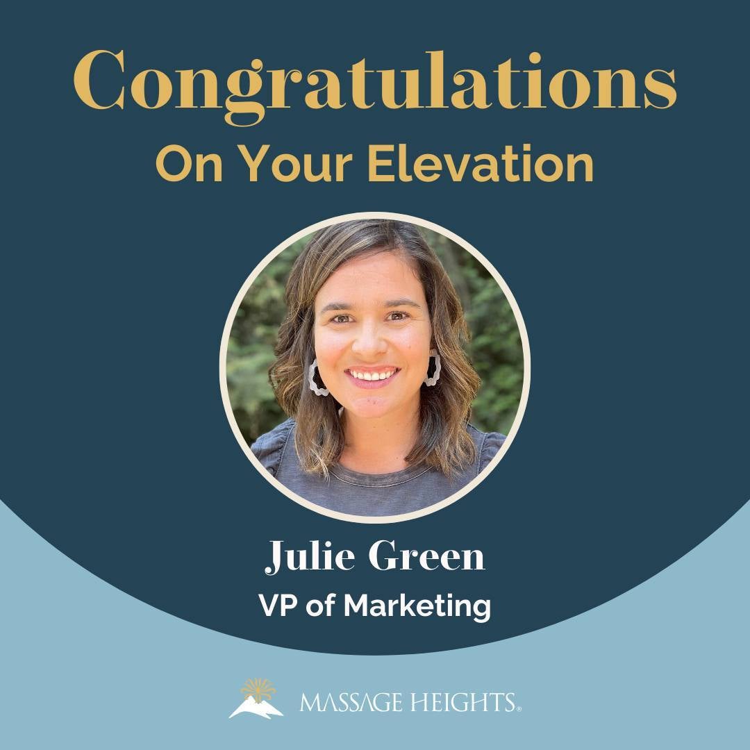 Julie Green Promoted to Vice President of Marketing at Massage Heights, Bringing Strategic Vision to Bolster Brand Excellence