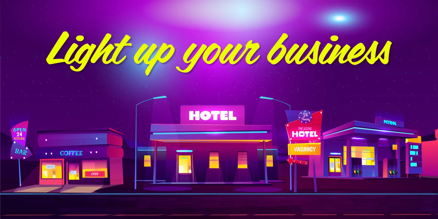 Light up your brand with illuminated signs