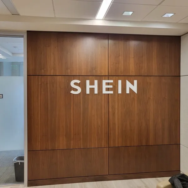 Turn Your Office Lobby into Brand Statement - Custom Lobby Sign for SHEIN - Bellevue, WA