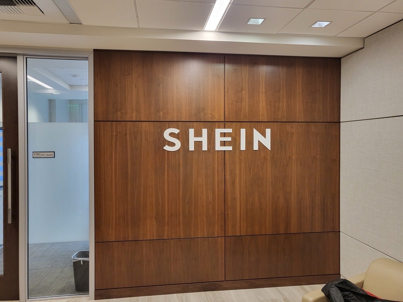 Turn Your Office Lobby into Brand Statement - Custom Lobby Sign for SHEIN - Bellevue, WA