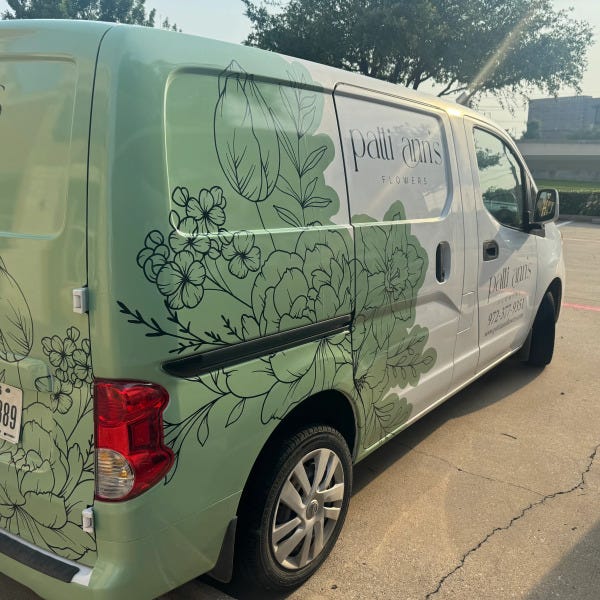 Patti Anns Flowers Vehicle Wrap