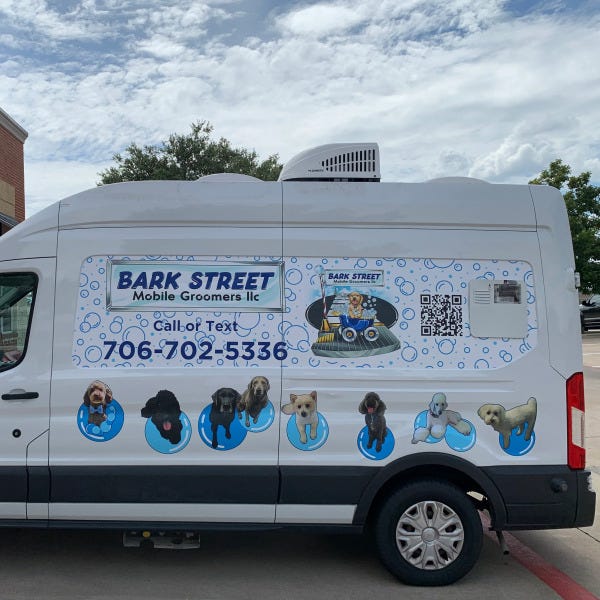 Bark Street Mobile Grooming Vehicle Graphics