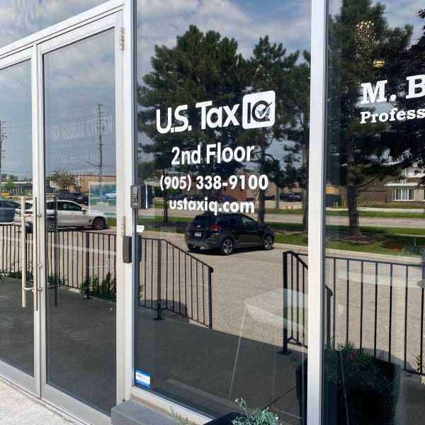 Window Graphics for US Tax IQ in Oakville