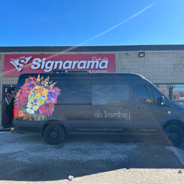 Full Van Wrap for Oh Bombay Indian Restaurant in Oakville