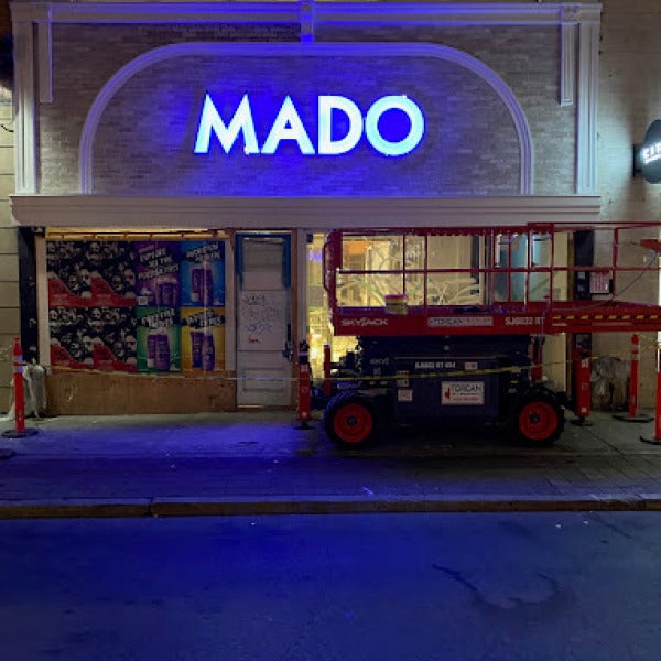 Illuminated Channel Letters for MADO Cafe in Toronto