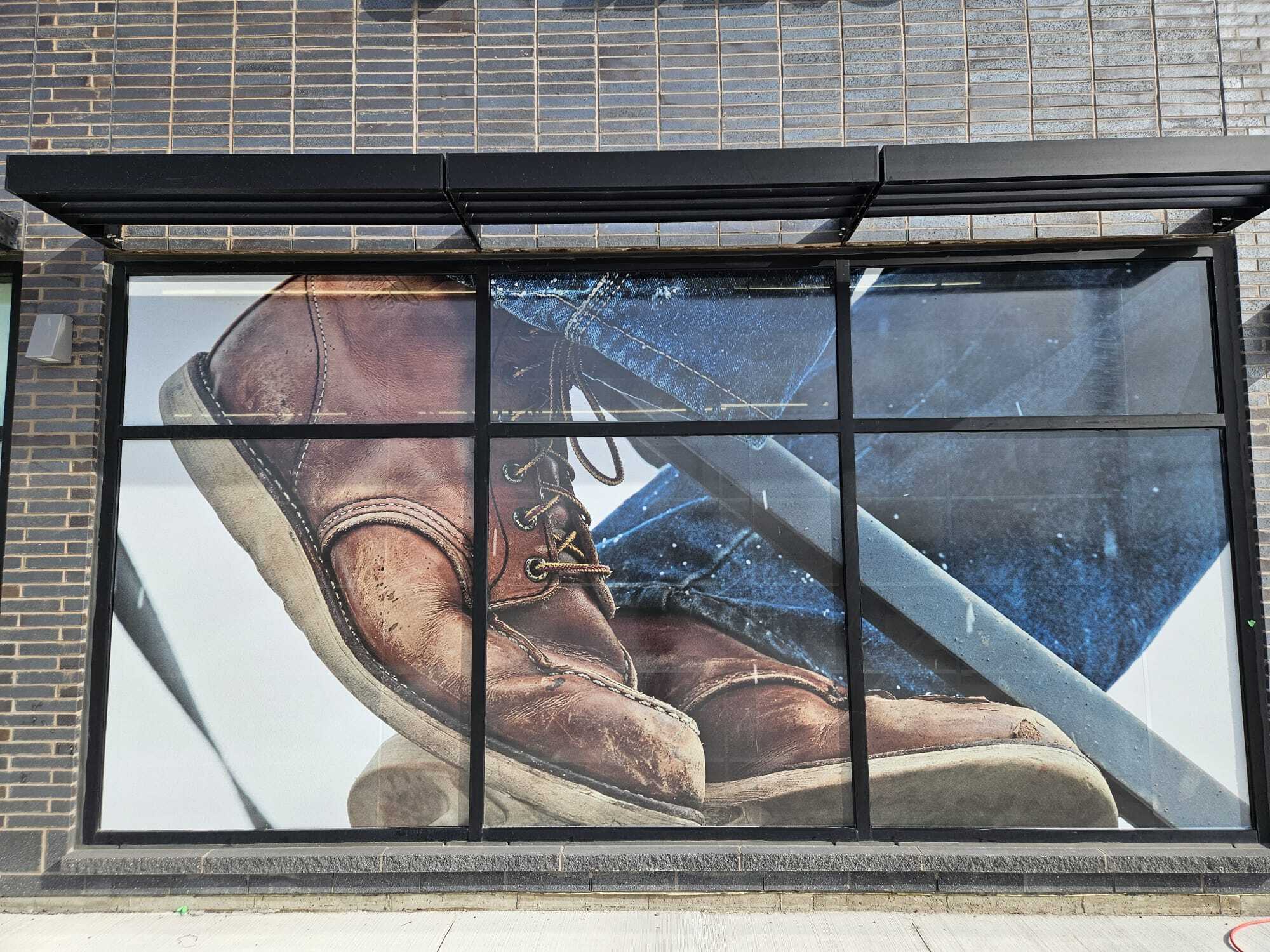3D Illuminated Signs & Window Graphics for Red Wing Shoes in Milton, ON