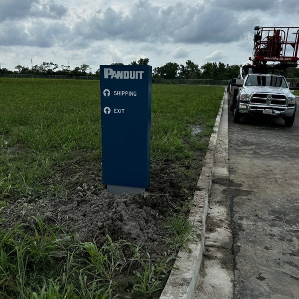 Panduit Wayfinding Sign side 1