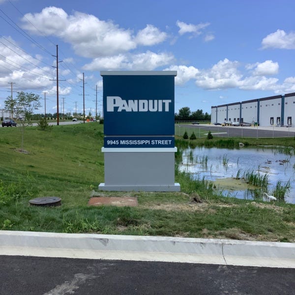 Panduit Lit Monument Sign