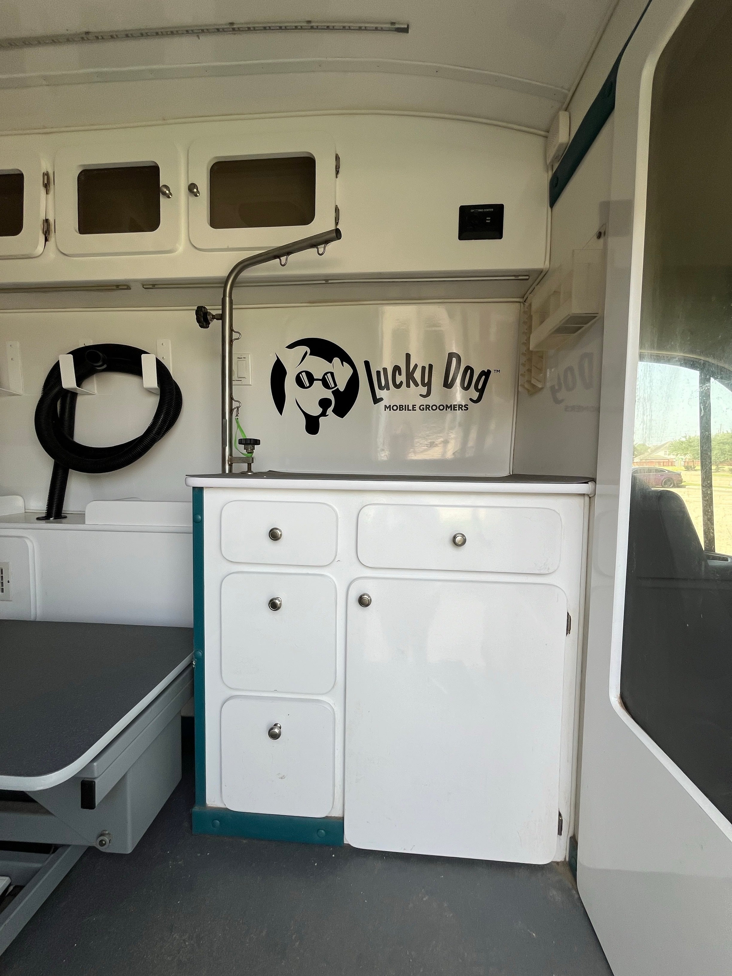 Vehicle Graphics for Lucky Dog Mobile Grooming in Houston TX