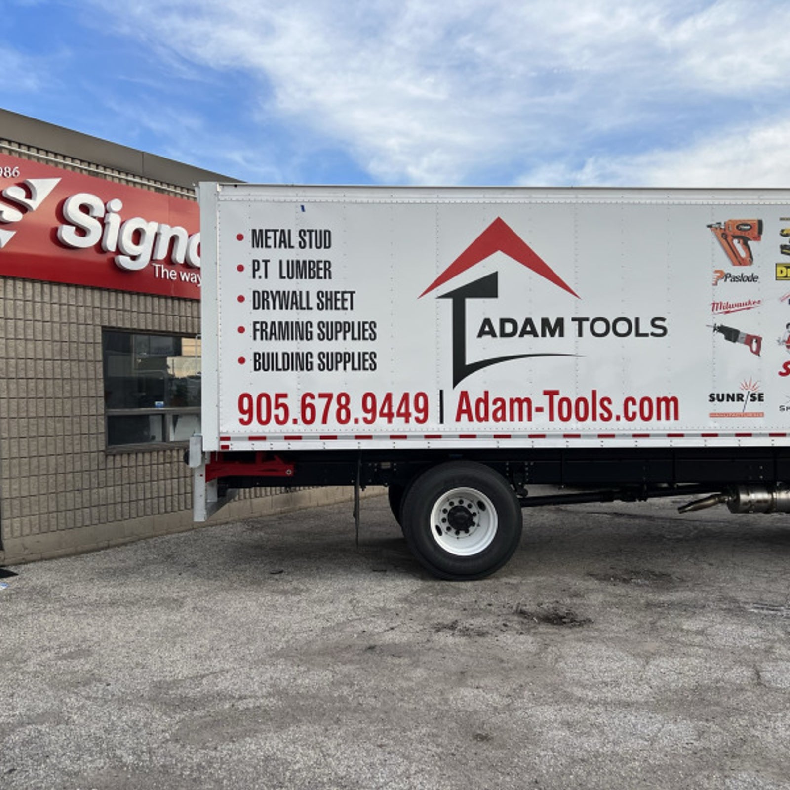 Truck Wrap for Adam Tools