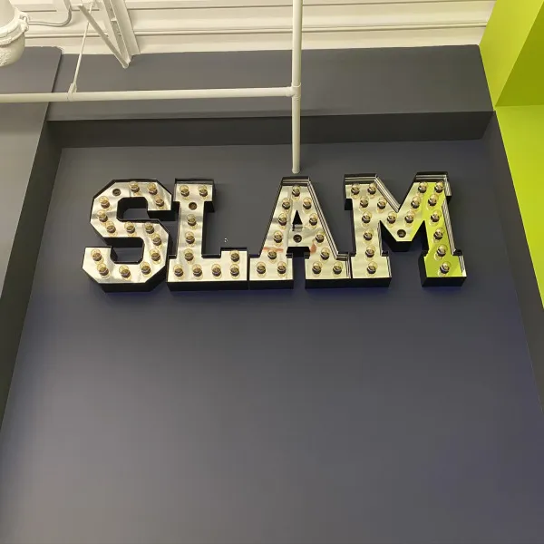 Custom SLAM Indoor Sign for Geotab in Oakville
