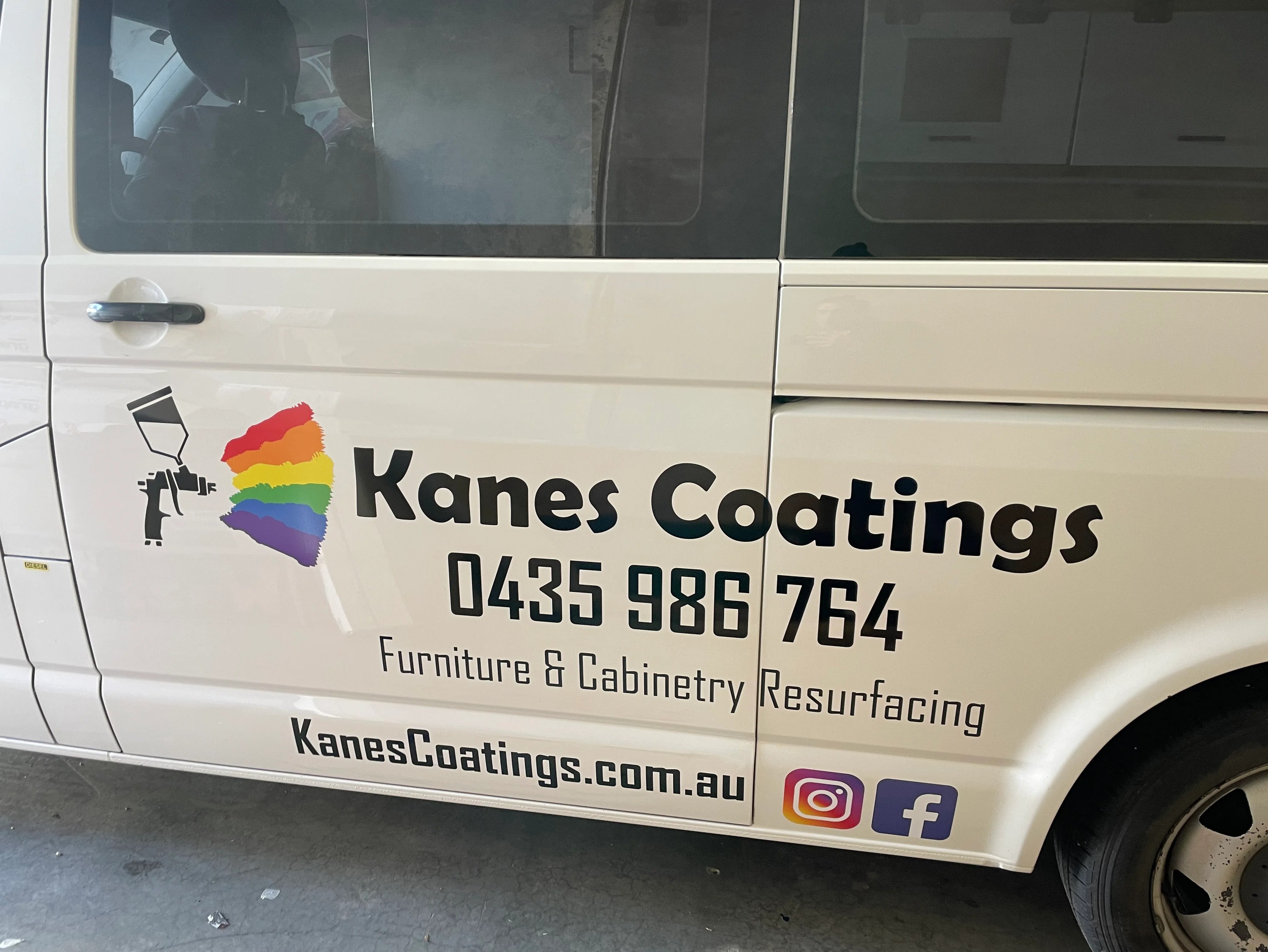 Van Lettering - Kanes Coatings - Montmorency VIC.