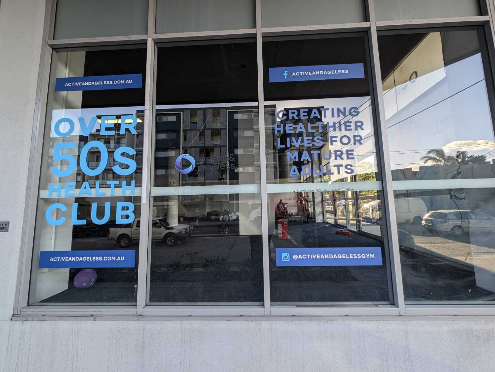 Fitness centre branding - Window graphics - Signarama Canterbury
